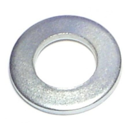 Midwest Fastener Flat Washer, Fits Bolt Size M8 , Steel Zinc Plated Finish, 100 PK 06845